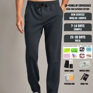 Custom Sweatpants High Quality Men Sports Golf Wear Straight Leg Breathable Jogging Fitness Gym Workout Sport Pants for Men