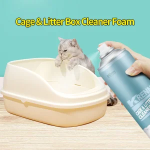 Produtos de Cuidado para Animais de Estimação OEM Limpador de Caixa de Areia e Eliminador de Odor Spray Espuma Limpador de Caixa de Areia para Gatos