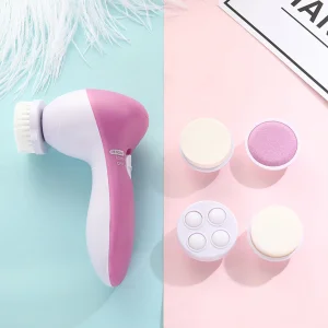 5 in 1 Facial Cleansing Brush Multifunctional Electric Massager Brush for Face