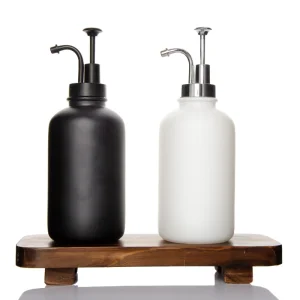 Matte Glass Foam Soap Dispenser