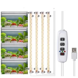 USB Timed Intelligent Dimming Solar Full-spectrum Flower Stand Plant Light Strip LED Plant Growth Lamp Supplementary Light