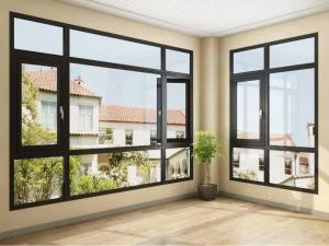 Thermal Break Aluminum Casement Windows with Double Glazing