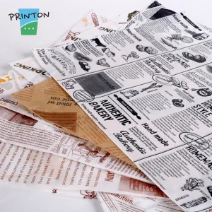 Custom 12x12 Grease Proof Brown Food Paper