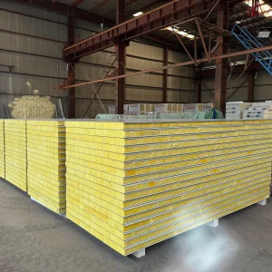Soundproof Insulated Panels Rock Wool Sandwich Panel for Warehouse