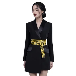 MZ19623 High Fashion V-neck Women Formal Dresses Office Lady Elegant Dress Women Office Wear Work