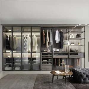 Conjunto de Móveis para Quarto com Guarda-Roupa Deslizante Branco, Armário de Armazenamento, Armário de Despensa, Guarda-Roupa