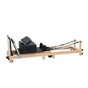 Home and Pilates Studio Yoga Training Equipment, Professional Wooden Foldable Pilates Reformer