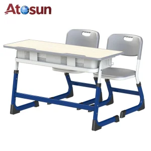 Wholesale Modern School Desk Adjustable Double Seats