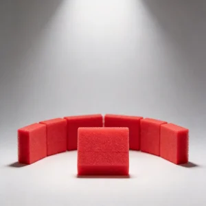 Durable 18X18mm Red PVC Pads for Glass Shipping Protection