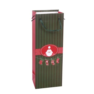 Personalized New Christmas Bag Creative Packaging Bag Gift Bag with Rope Wine Oil Champagne Bottle Carrier Gift Wine Paper Bag Manufacturers, Wholesale
