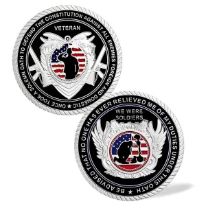 Custom Brass Stamped Hard Enamel American Collective Challenge Coin