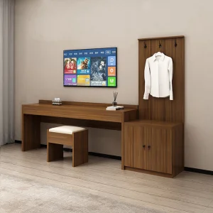 Foshan Factory Solutions Custom Design and Solid Wood Manufacturing Hotel Furniture Set