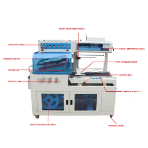 FQL450 Fully Automatic Heat Shrink Packaging Machine with Side Seal and L-shaped Side Cutting for Shrink Packaging