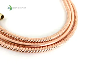 Flexible Copper Pipe HVAC Corrugated Connector 15m Length Fast Heating