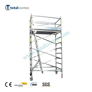 Multi-Functional Aluminum Mobile Scaffolding Tower with Accessories
