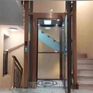 Machine Room-Less Electric Traction Passenger Residential Elevator Luxury Villa House Lift Price