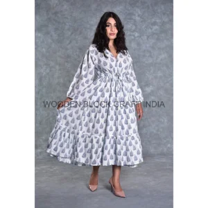 100% Cotton Floral Maxi Dress