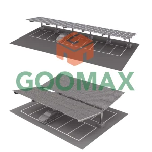 Goomax Carbon Steel Solar Carport Single Double-Sided Solar Carport Mounting System
