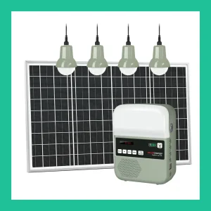 فيراسول معتمد الكل في واحد حل إضاءة شمسية متعدد الاستخدامات 25W مع مصابيح LED ومصباح يدوي وراديو مدمج للاستخدام الخارجي والداخلي