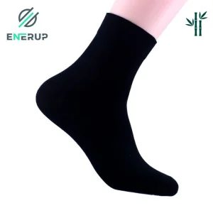 Meias Personalizadas Enerup para Homens Crew até o Tornozelo Meias Unissex de Bambu