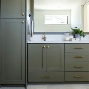 Bathroom Vanity Cabinet Shaker Style Wooden Kitchen and Bath Cabinet Supplier