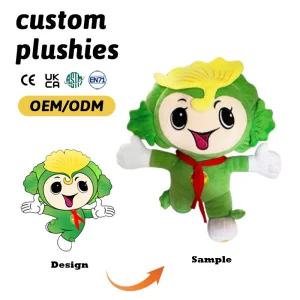 Customized Mascot Design for Campaign Plush Fabric