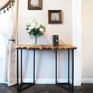 Atural Live Edge Wood Root Console Table