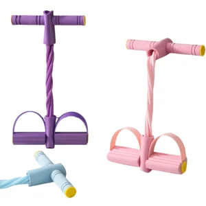 Indoor Fitness Resistance Bands Elastic Sit up Ankle Pull Rope Gym Workout