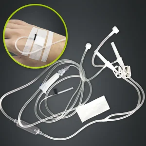 Medical Disposable IV Drip Infusion Giving Set with Infusion Patch