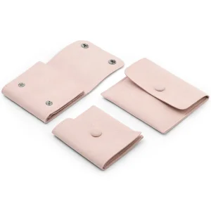 FANXI China Custom pink Durable Microfiber Jewelry Gift Bag with Button Ring Earrings Bangle Storage Package Jewelry Pouch