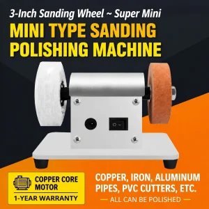 Multifunctional Bench Grinder AC/DC Powered Speed Regulating Polishing Machine for Jade Engraving