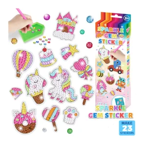 Kits de arte de gemas brillantes de unicornio para hacer tú mismo, conjunto de pintura de diamantes de dinosaurio, set de pegatinas para niños