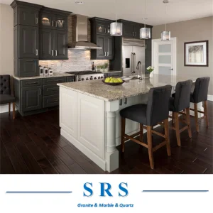 Coulour Prefab Santa Cecilia Granite Stone Polished Kitchen Countertop