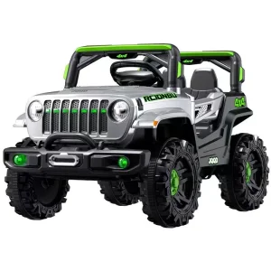 Children's Electric Four-Wheeled Ride-on Toy High-End Classic Car with Dual Remote Control Drive for Girls Kids 2 Seater UTV