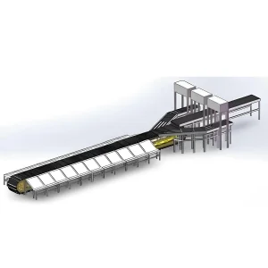 Ecommerce Automatic Parcel Sorting Belt Logistics Sorting