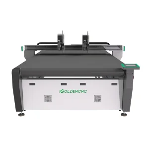 CNC Two Cutter Heads Carton Vibrating Knife Cutting 3M Adhesive Magnet Sticker DTF KT Board Cutting Machine