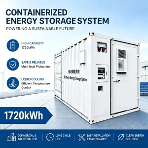 2mwh Liquid Cooled Containerized Bess LiFePO4 Battery Energy Storage for Industrial Commercial Use