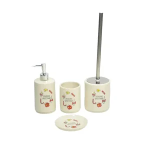 Cheap Playful Cartoon "Seasons Greetings" Ceramic Bathroom 4-Piece Set Companies, Product