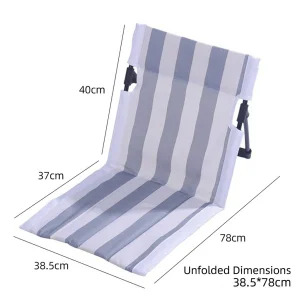 Breathable Mesh Folding Beach Lounge Seat
