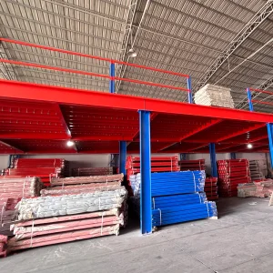 Heavy Duty Steel Mezzanine Floor System | Customized Industrial Warehouse Storage Mezzanine Platform for High Density Space
