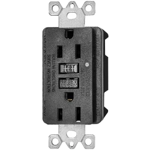 15 Amp GFCI Black
