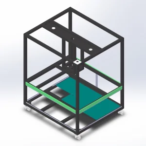 Customized Large Spray Paint Steel Tube Bending Welding Service Metal Equipment Enclosure