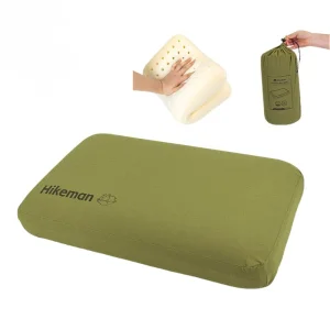 Large Portable Foldable Camping Memory Foam Pillow Ultra Soft Fade Resistant Removable Cover Neck Lumbar Support Travel Car