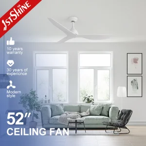 1stshine Ceiling Fan with DC Motor High Speed Smart Modern White 52 Inches Ceiling Fan