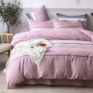 Home Textile Cotton Bed Sheet Set New Product Wholesale Breathable Stripe