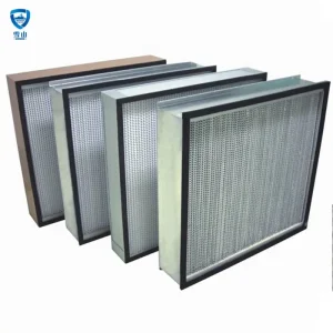 China Fiberglass deep-pleat HEPA filter