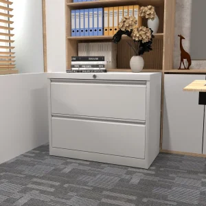 Metal Steel File Cabinet Office School 2 Drawers Standard Lateral Filing Cabinet