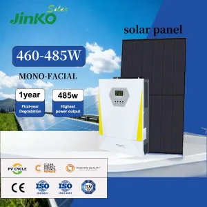 Best Jinko Thin Film Transparent Monocrystalline Bifaciales Perovskite Solar Power Panel for Home Para EL Hogar Wholesale