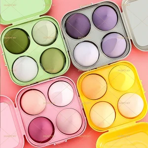 Jaunty Sky High Quality Beauty Egg Puff Latex Customized Foundation Applicator Sponges Free Blender Bag Makeup Tool