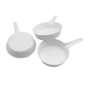 Biodegradable Disposable Fingerfood Sugarcane Padella Sottilissima Mini Shallow PanTasting Dish Talerzyk Z Trzciny Cukrowej